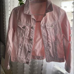 Pink Denim Jacket